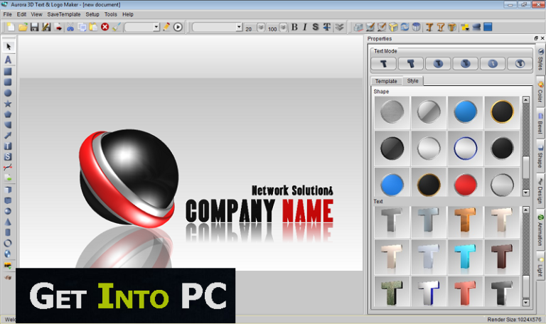 Aurora 3D Text & Logo Maker Free Download - Get Into PC