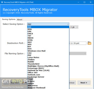RecoveryTools MBOX Migrator 2021 Free Download