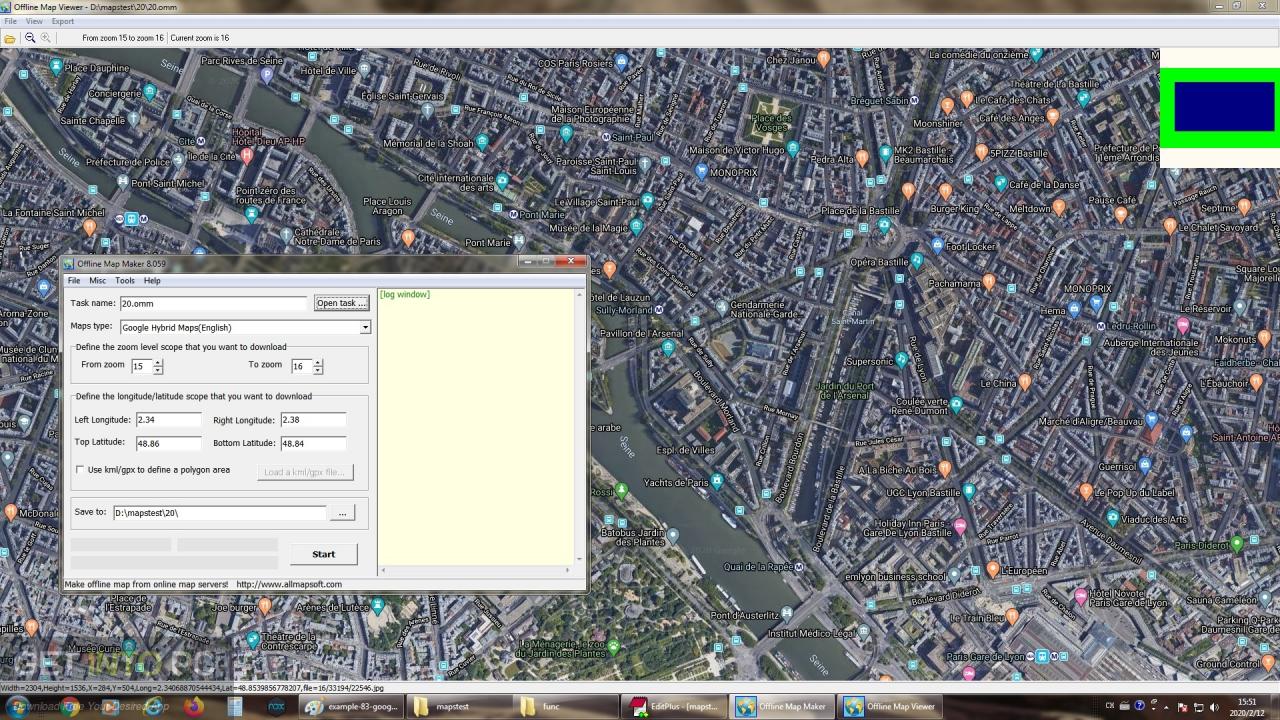 instal AllMapSoft Offline Map Maker 8.270