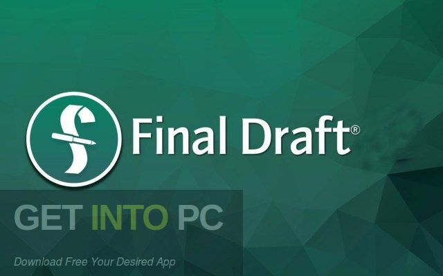 Final Draft 2022 Free Download